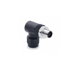 Connecteur mâle M12S, 4 pol., codage B IP67, 4A, non-blindé